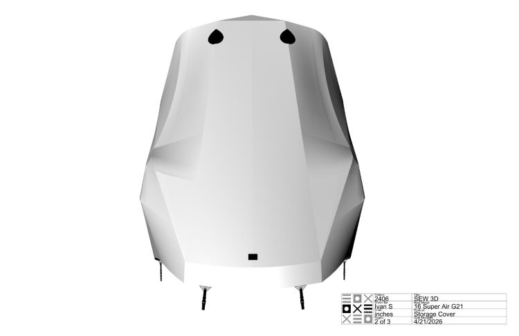 Nautique G21 with FCT G14-16 Towers and factory bimini Double Up Storage Cover - Image 5