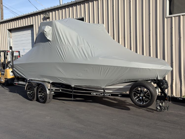 Centurion Enzo SV244 With Aegis Tower and FCT Bimini Double Up Storage Cover - Image 2