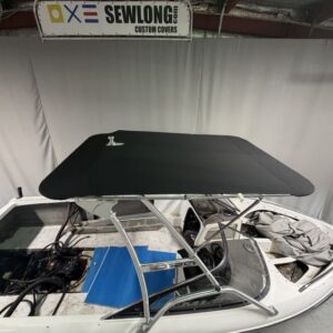 Malibu Wakesetter with Skylon Swoop tower Folding Canopy Top