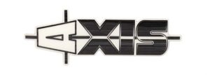 Logo showing the word "axis" with a stylized crosshair design. The letter "A" is depicted as an arrow pointing left, subtly integrating the precision akin to Sewlong's craftsmanship.