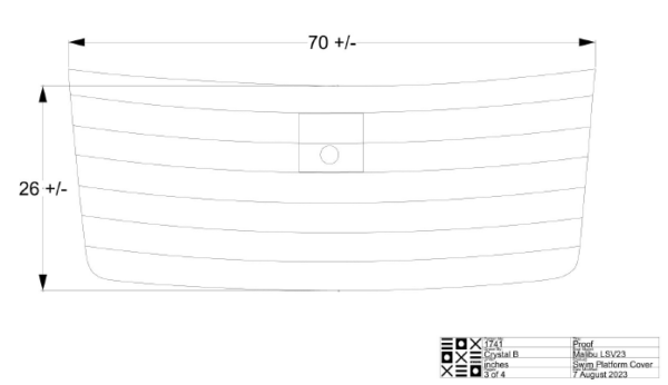 Malibu Large Hatch Swim Platform Cover - Image 5